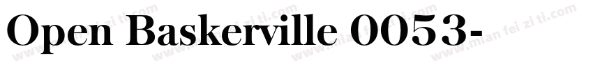 Open Baskerville 0053字体转换